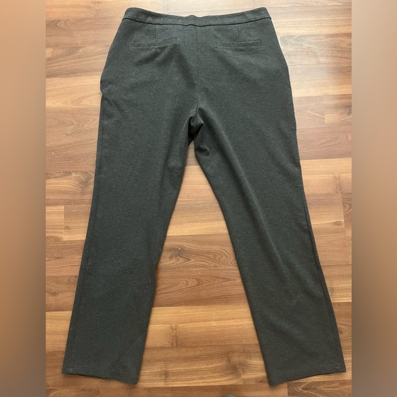 Reitmans Slim Leg Stretch Trousers – Size 18 – Charcoal grey green - Picture 4 of 5